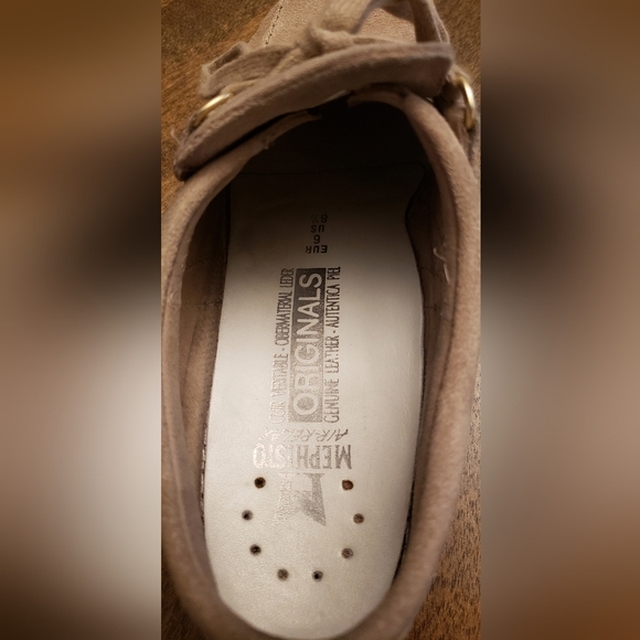 Mephisto Lady Originals Suede Walking Shoes - Tan, Women's Size 8.5 US - Picture 15 of 16